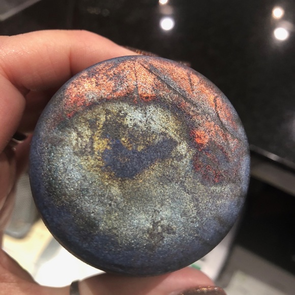 Starry night raku pottery - Picture 6 of 7